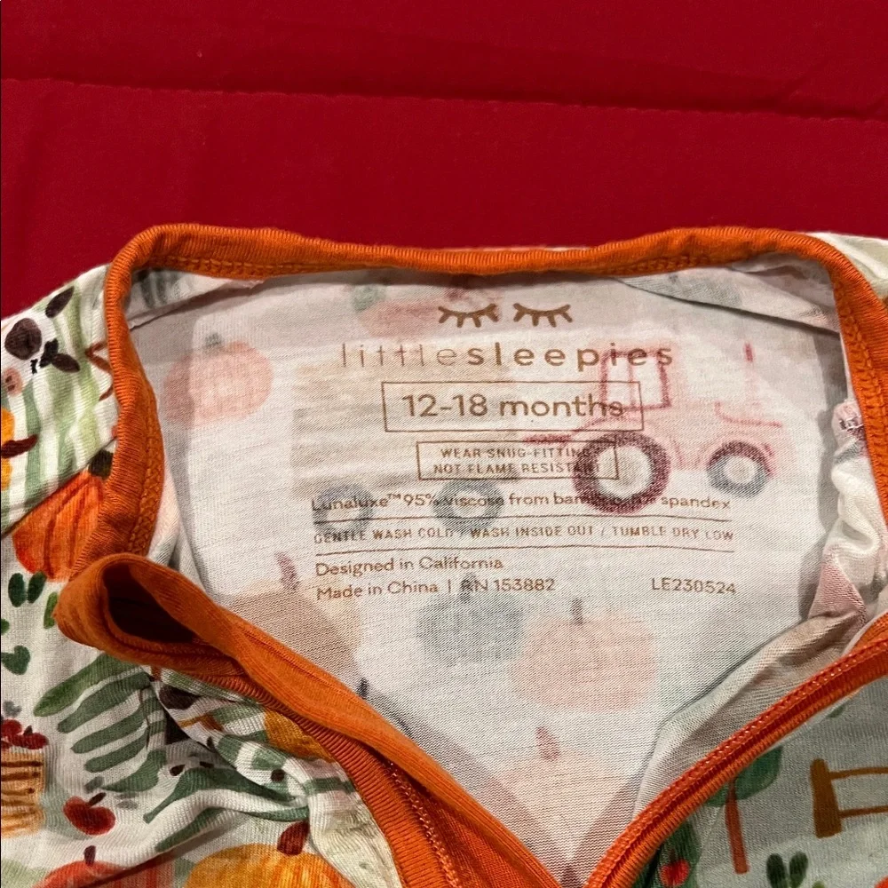 Little Sleepies Harvest Farm Baby Sleeper - Picture 2 of 2